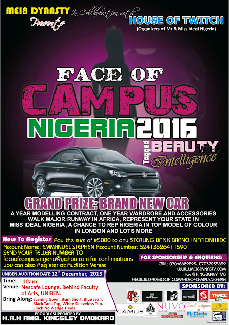 Face of Campus Nigeria 2016