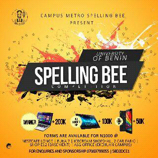 Updates on Uniben Spelling Bee 2016