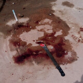 Photo: Two men got butcher last night at BIU complex opp Main Gate