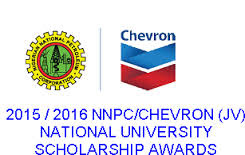 2016 NNPC/CHEVRON JV NATIONAL UNIVERSITY SCHOLARSHIP AWARDS UPDATE