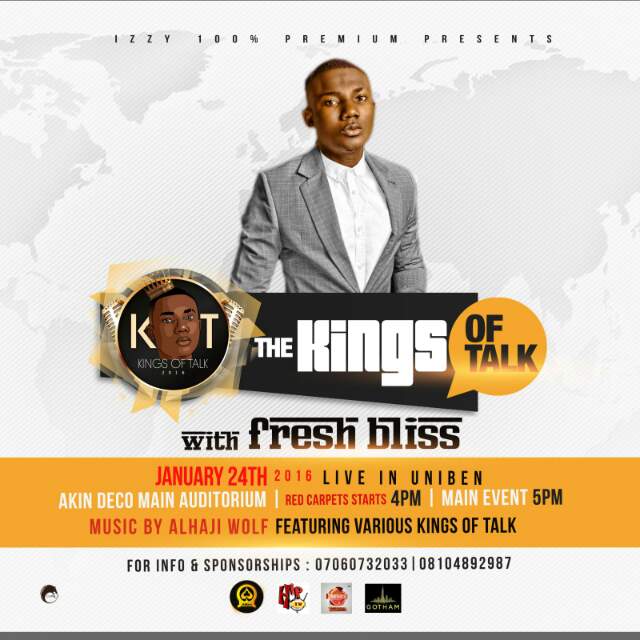 UNIBEN: Kings of Talk 2016 with Fresh Bliss
