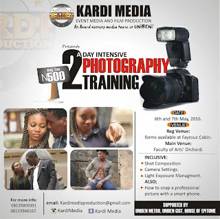 Kardi media photography training kicked off yesterday
