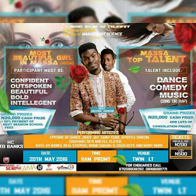 Massa Top Talent/Most Beautiful Girl in Massa to Hold Today