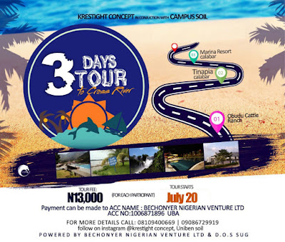 UNIBEN: 3 Days tour to cross river