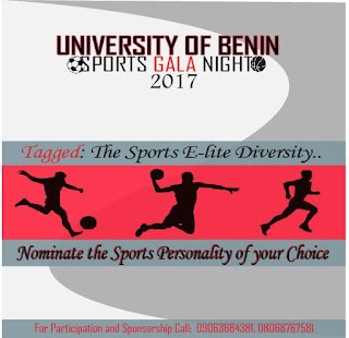 UNIBEN SPORTS AWARD: How to get nominated for the Uniben Sports gala night 2017