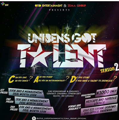 Uniben Got Talent Season 2 is back – See details
