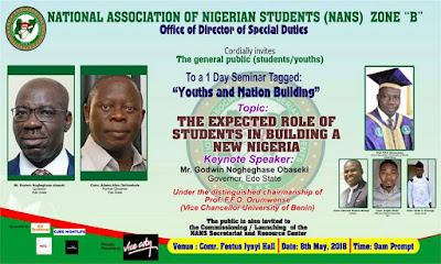 UPDATE: Postponement of the commissioning of the students (NANS) secretariat in the University of Benin.