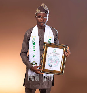 Emmanuel Agida, 18 year old University of Benin Students becomes Youngest Ecowas Youth Ambassador