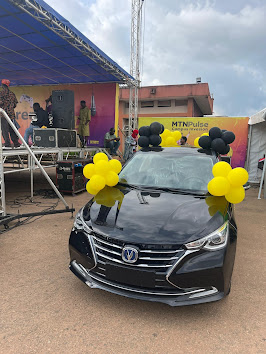 A Beautiful Moment at UNIBEN: MTN Car Prize Arrives at Hall 2
